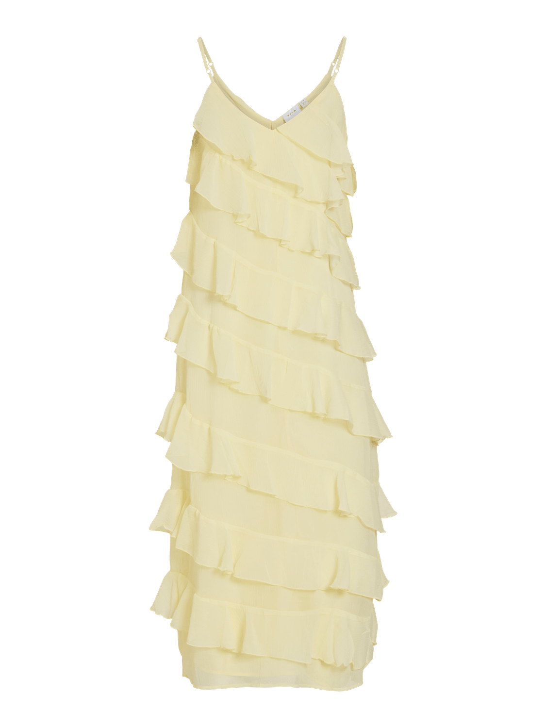 VILUNA Midi Dress - Pastel Yellow - VERO MODA & VILA Bergvik